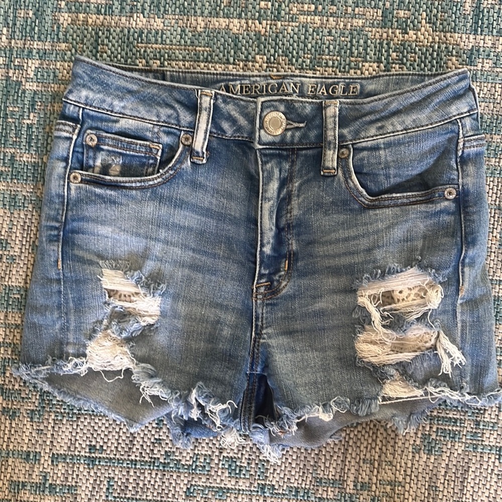 American Eagle NE(X)T Level Stretch Denim Shorts Size 4